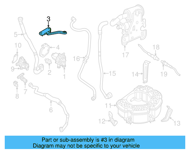 Vapor Canister Bracket 1K0-201-827-C - View 25