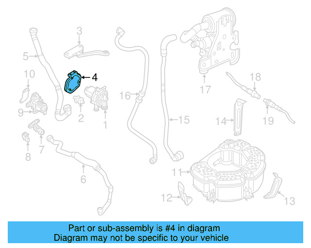 Vapor Canister Bracket 1K0-201-827-D - View 23