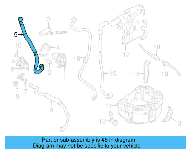 Secondary Air Injection Pump Hose 1K0-131-149-H - View 13