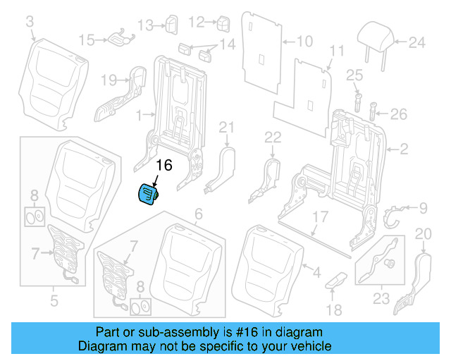 Child Seat Bracket Sleeve 7P6-887-233-A-9B9 - View 4