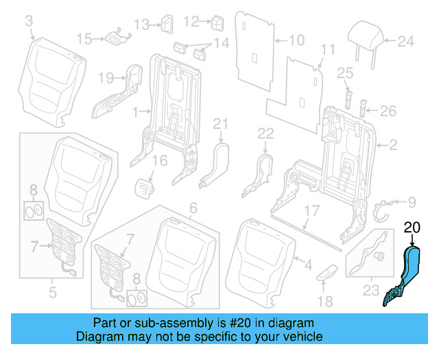 Hinge Cover 7P0-885-787-D-82V - View 5
