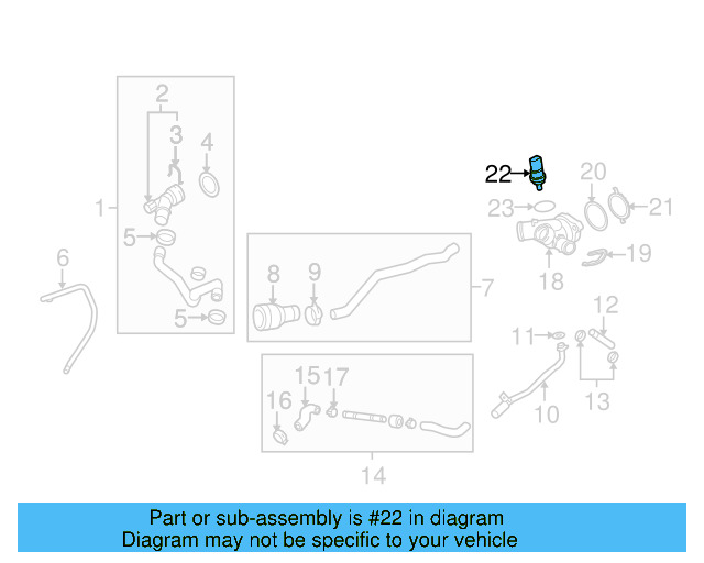 Engine Coolant Temperature Sensor 059-919-501-A
