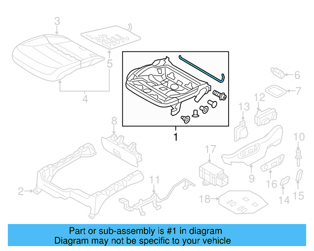 Cushion Frame 8K0-881-158 - View 15