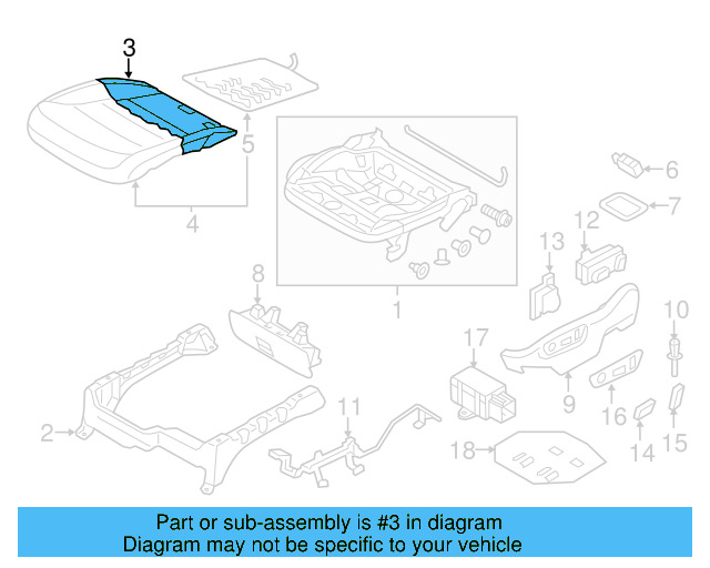 Seat Cushion Pad 7P6-881-375-S