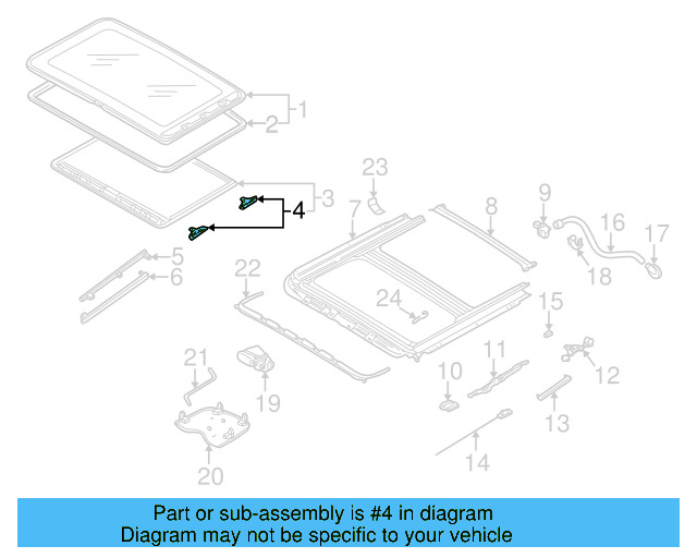 Sunshade Guide 8D5-877-165-A - View 6