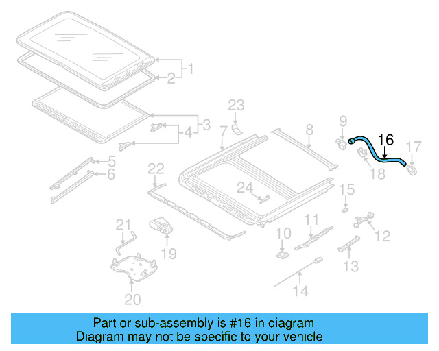 Drain Hose 1J6-877-233 - View 4