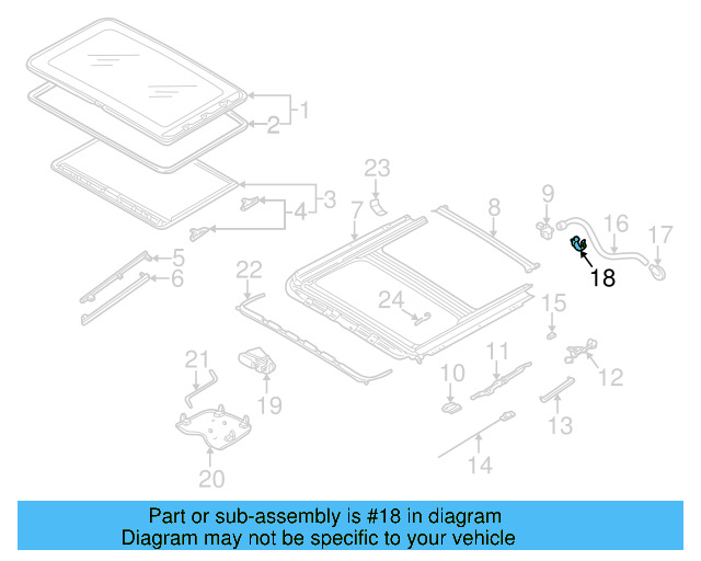 Drain Hose Front Bracket 8R0-877-244 - View 12