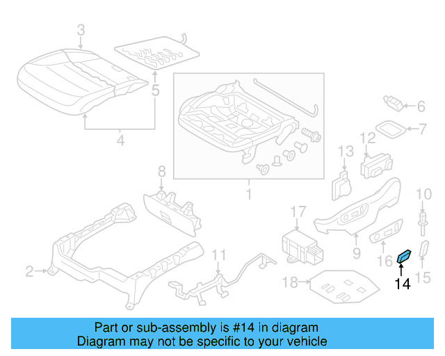 Knob 7P6-959-818-A-QWA - View 19