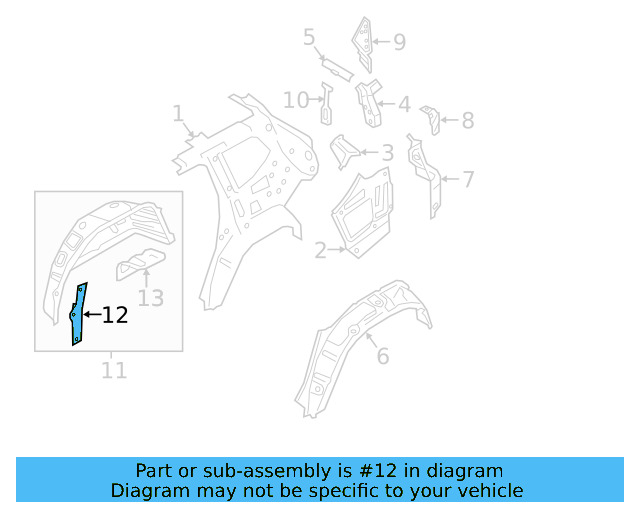 Inner Wheelhouse Plate 3QF-802-397 - View 6