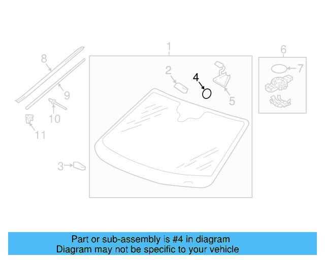 Mirror Support 6N0-845-543 - View 20