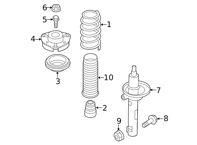 Strut Bolt N-909-548-02