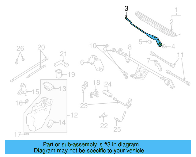 Wiper Arm 1H1-955-410-B