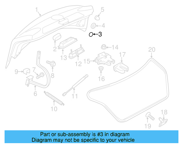 Trunk Lid Seal D-448-S22-A2 - View 6