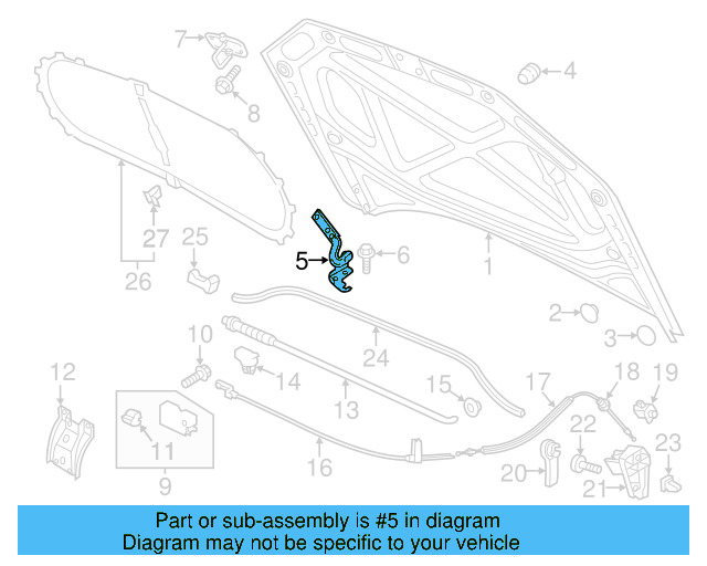 Hinge 561-823-301-A - View 3