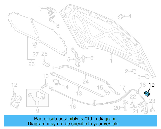 Release Cable Clip 6Q0-823-567 - View 11