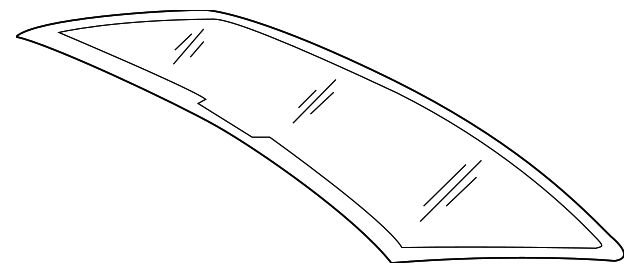 Back Glass 3C8-845-051-H-NVB - View 2