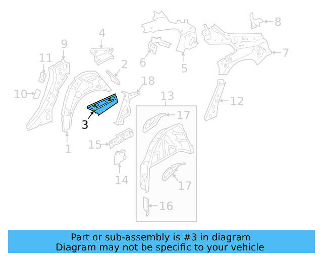 Filler Plate 3G8-809-416 - View 3