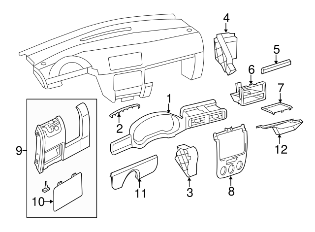 Instrument Panel Plug 1T0-857-489 - View 67