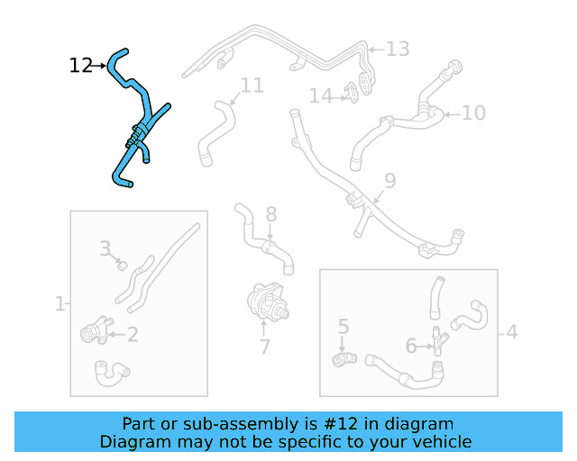 Lower Hose 5Q0-122-051-BD - View 16