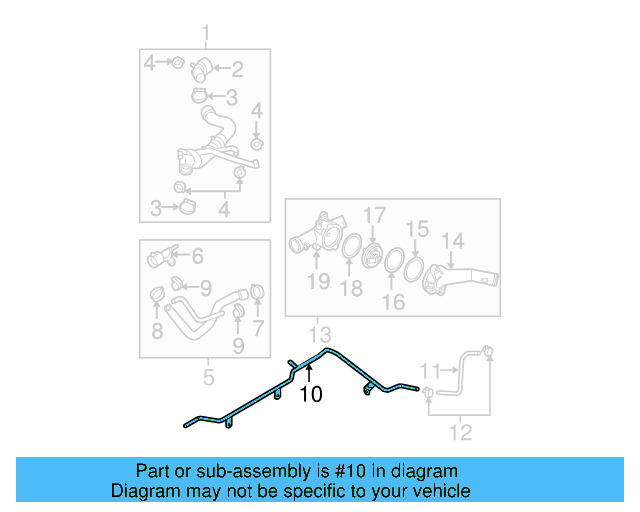 Engine Coolant Pipe 07K-121-065-P - View 11