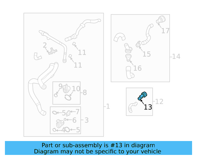 Water Hose Coupling 5Q0-122-291-H - View 23