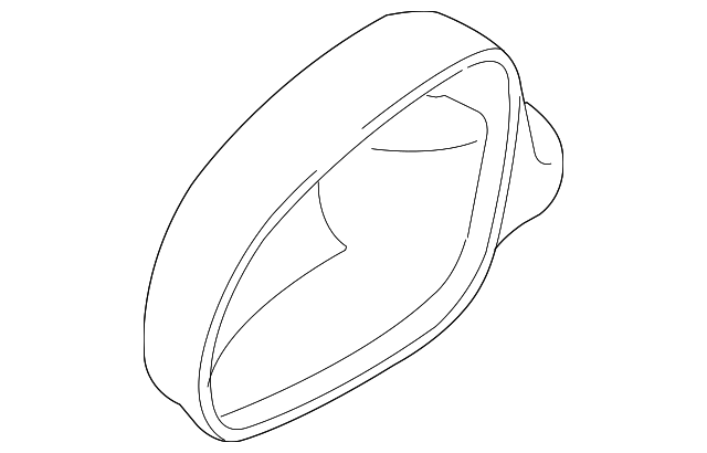 Door Mirror Cover (Unpainted) 1k0857538gru - View 10