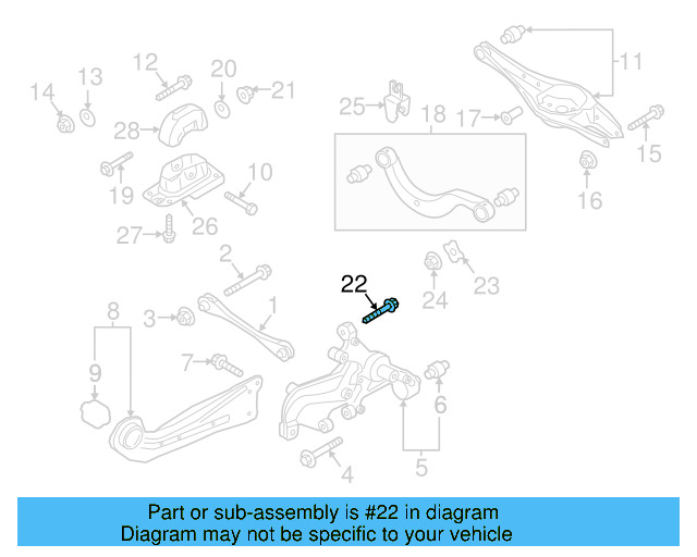 Upper Control Arm Adjust Bolt WHT-000-227 - View 81