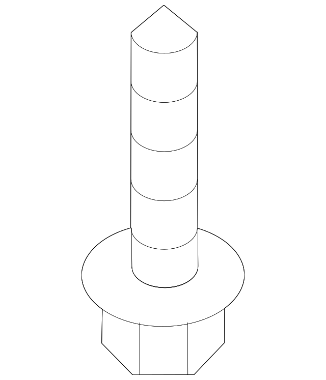 Trailing Arm Mount Bolt N-107-695-01 - View 45
