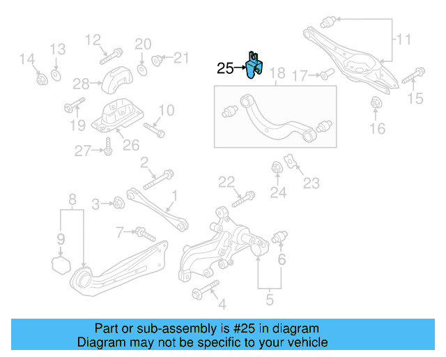 Upper Control Arm Bracket 1K0-614-167-C - View 15