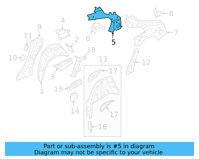 Upper Panel 3G8-809-124 - View 3