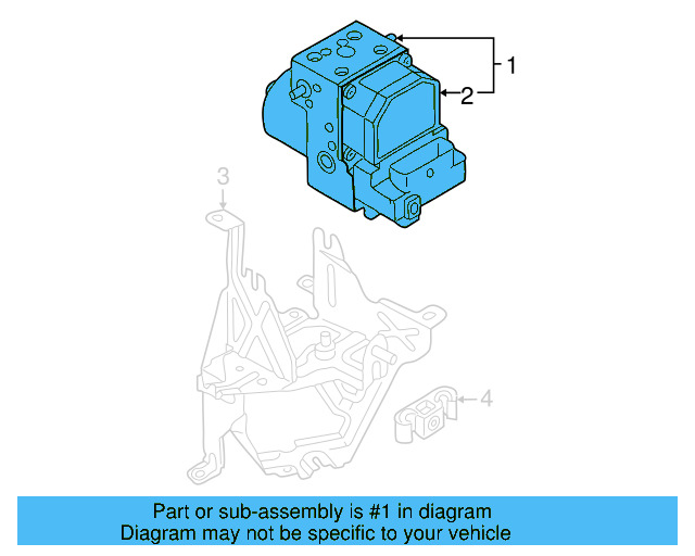 ABS Hydraulic Assembly 8E0-614-111-E