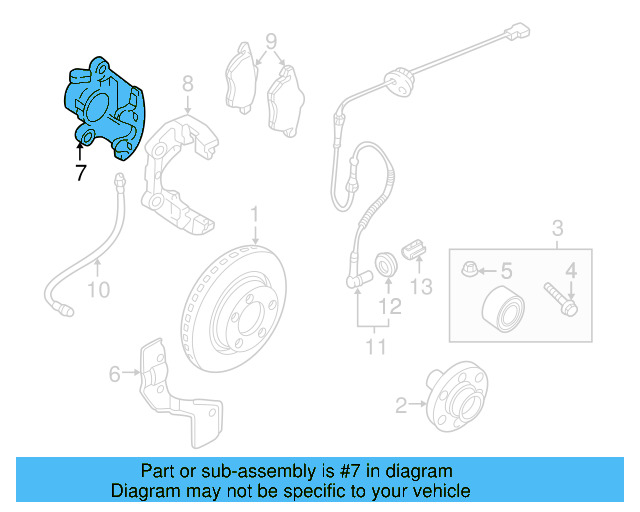 Caliper 8E0-615-123-A - View 4