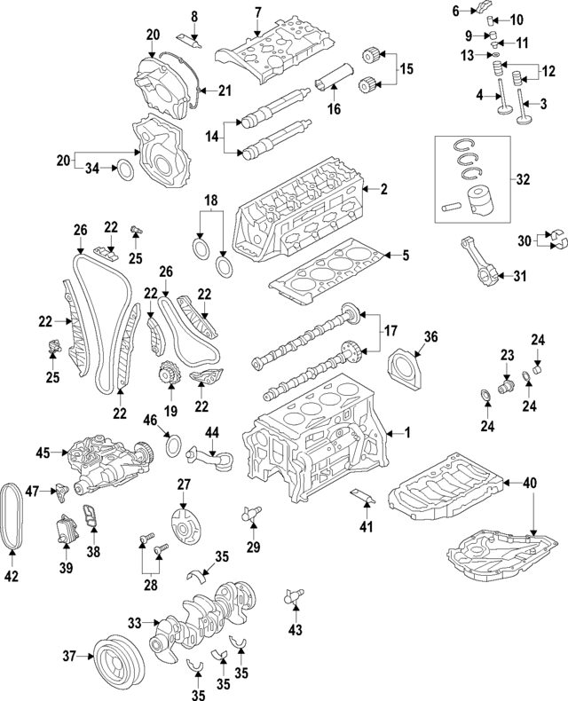 Valve Seals 06L-109-675-C