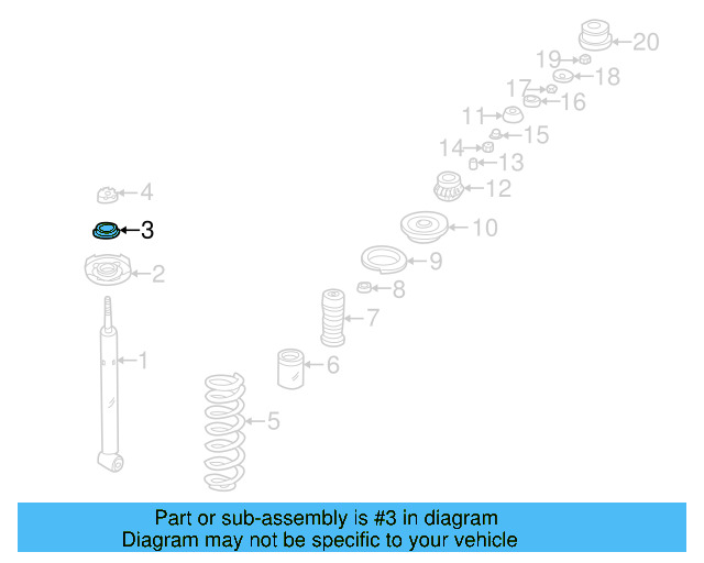 Upper Bushing 321-512-109 - View 3