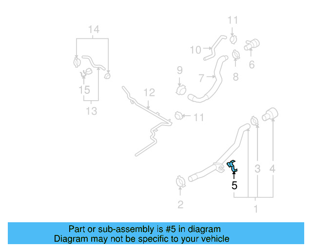 Lower Hose Holder 3C0-121-093