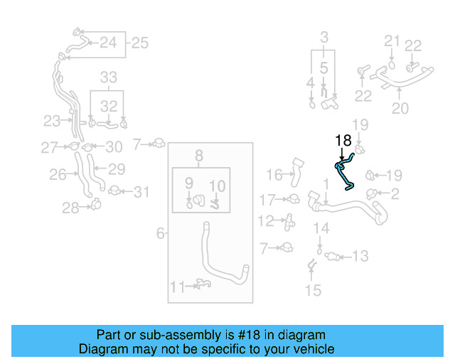 Water Hose 5N0-121-447-K - View 5