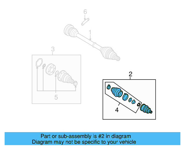 Outer Joint Assembly 1K0-498-099 - View 20