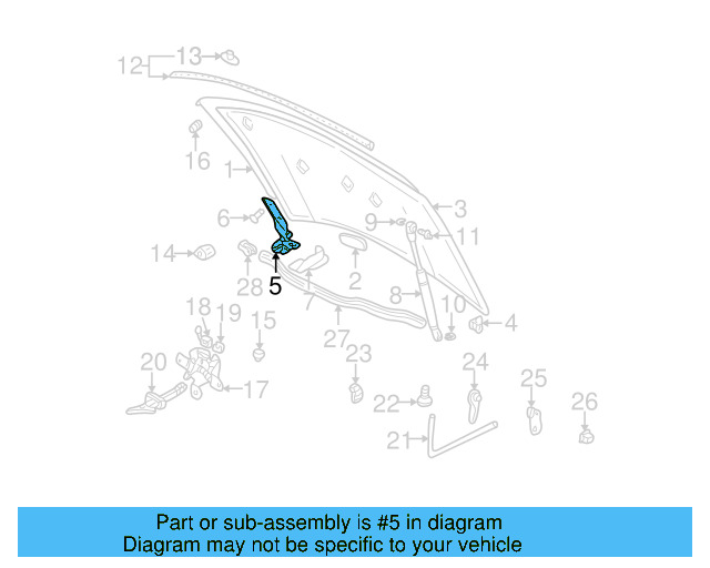 Hood Hinge 1J0-823-301