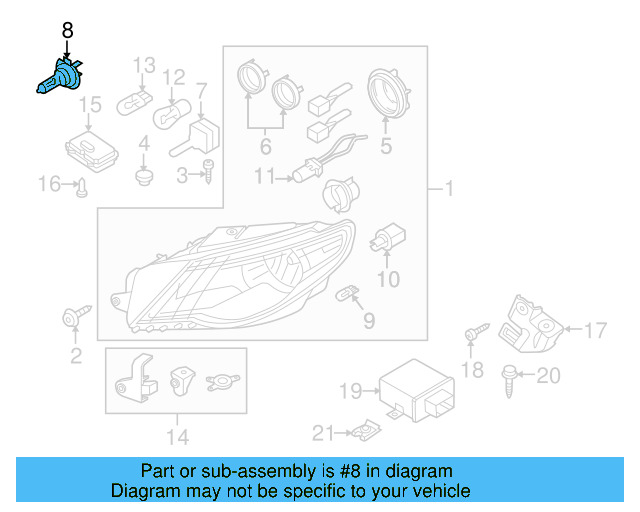 Low Beam Bulb N-105-661-02 - View 34