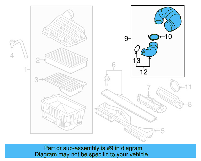Intake Duct 5QM-129-618 - View 11