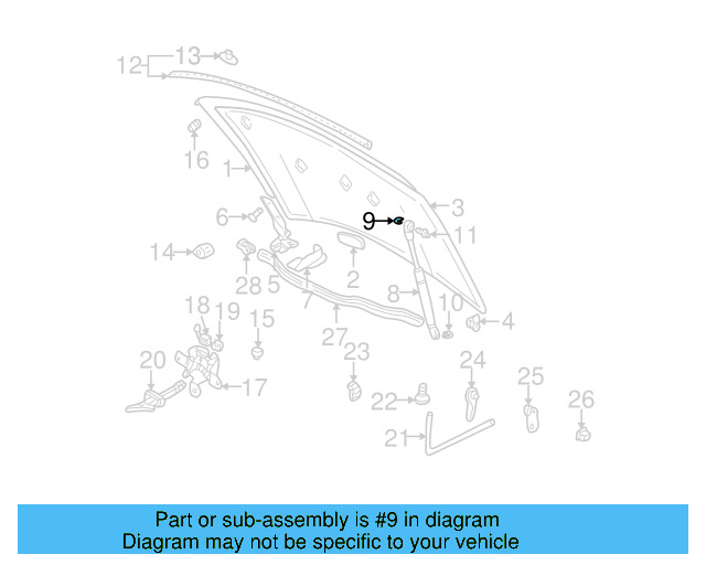 Strut Lower Retainer 1H5-827-905 - View 26