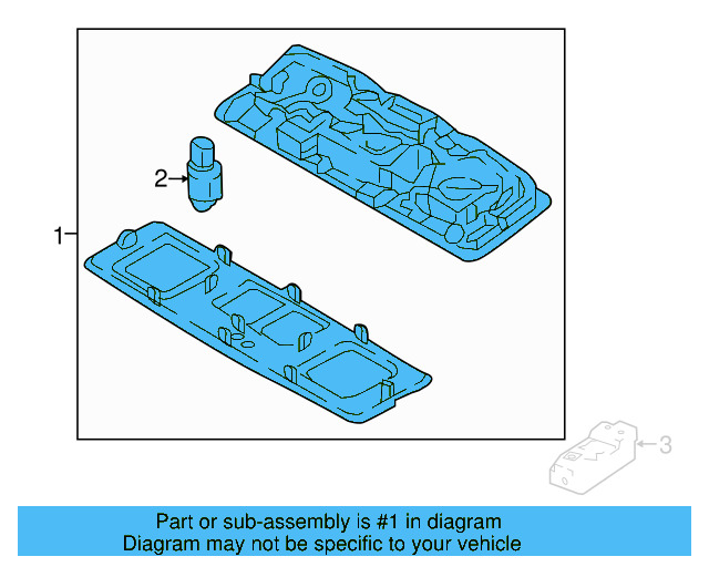 Rear O'head Lamp 5G0-947-291-K-QAV