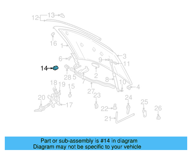 Hood Bumper 867-827-500-A - View 93