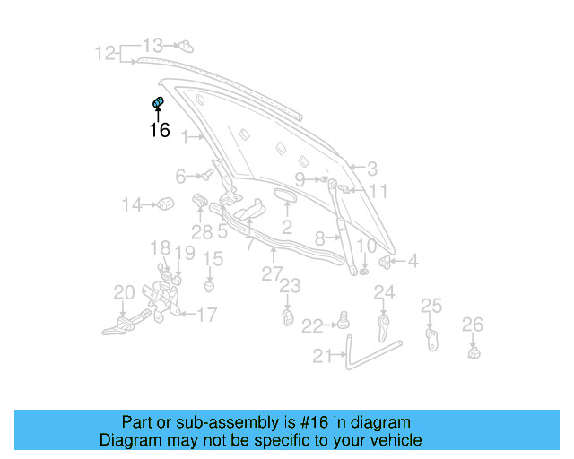 Hood Bumper 867-827-500-A - View 19