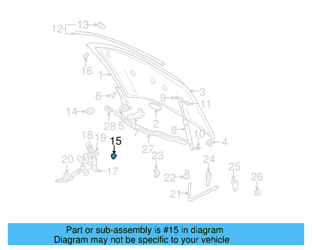 Hood Stop Buffer 1J0-823-754 - View 6
