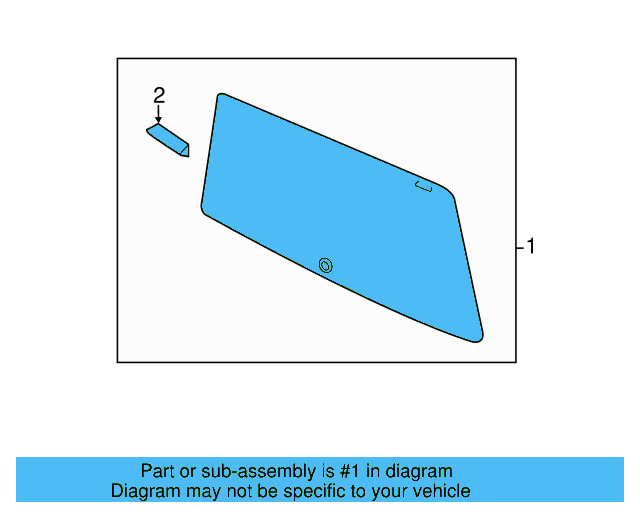 Lift Gate Glass 7P6-845-051-A-NVB - View 2