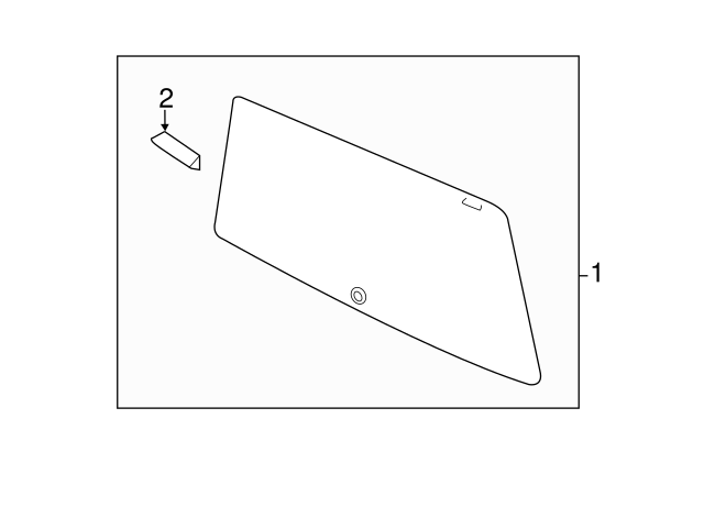 Lift Gate Glass 7P6-845-051-A-NVB - View 5