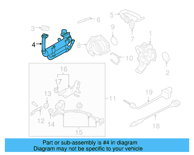 Egr Cooler 03G-131-512-AD - View 5