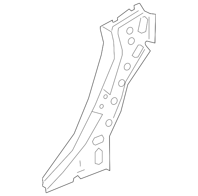 Pillar Reinforced 3G8-809-614 - View 2