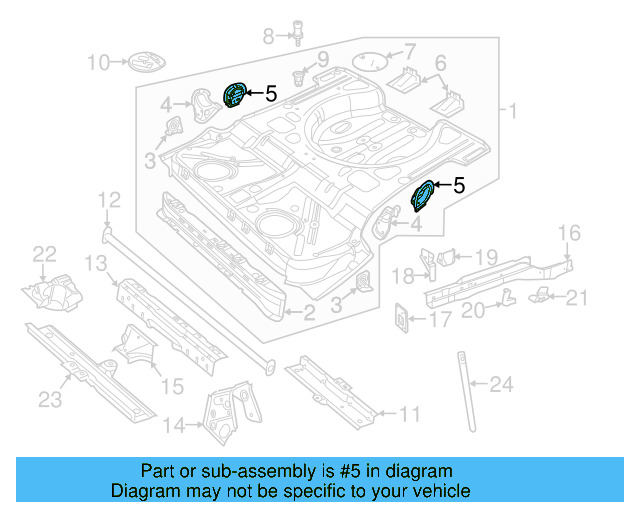 Rear Bracket 5C5-813-722 - View 10